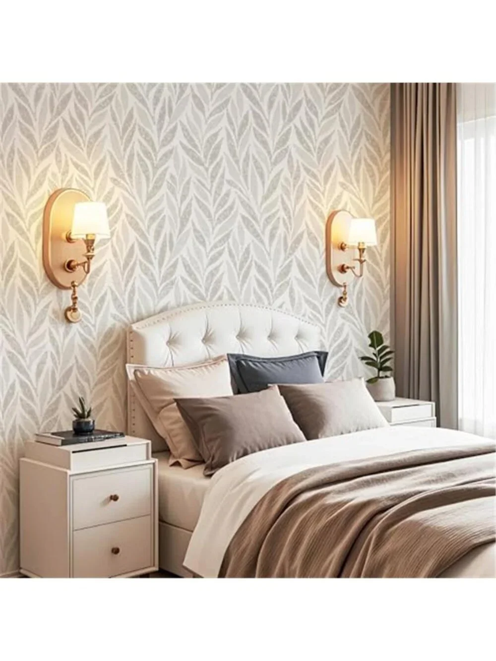 Peel And Stick Wallpaper Boho Leaf Removable Self Adhesive Vinyl Contact Paper